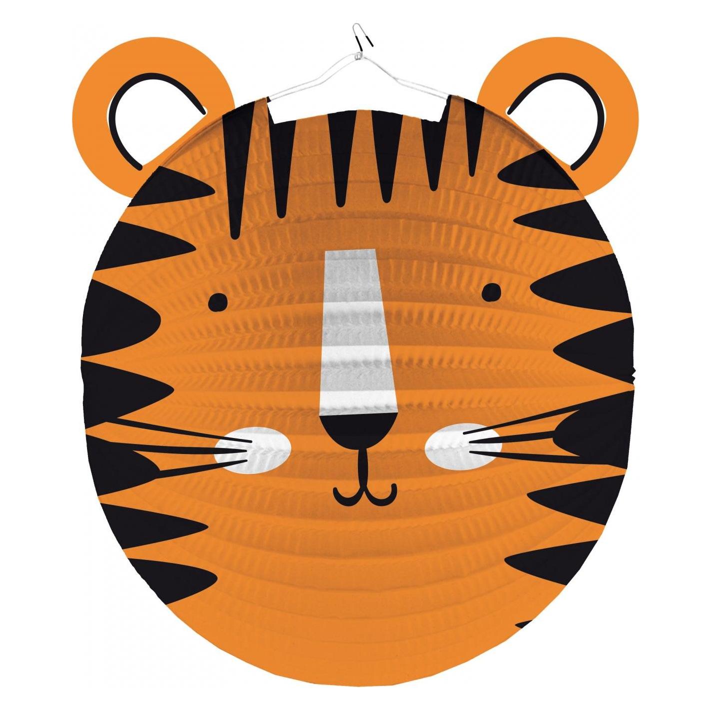 Amscan Lampion Tiger-Form Papier 25 cm (10 Stk.) (9911637)