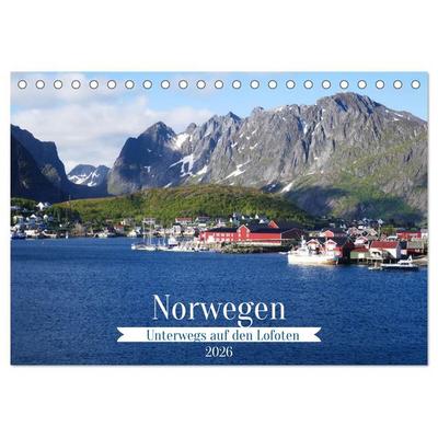 Norwegen - Unterwegs auf den Lofoten (Tischkalender 2026 DIN A5 quer), CALVENDO Monatskalender