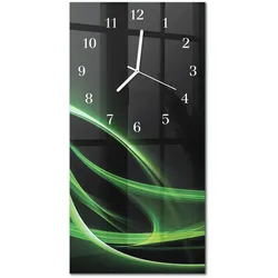 WANDUHR aus Glas 30x60 cm - Abstraktion