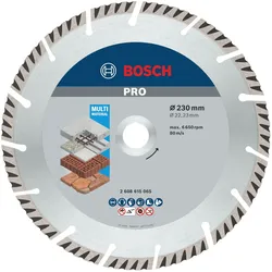 Bosch Professional, Sägeblatt, Standard Universal Diamant Trennscheibe 230 mm 2 Stk. ( 2x 2608615065 ) Beton Aufnahme 22,23 m