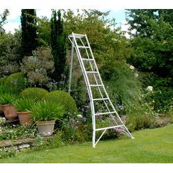 Niwaki Aluminium 3-Holm-Gartenleiter | Silber | 231x148x303 cm - Silber