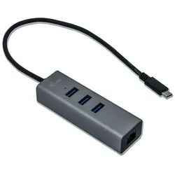 I-TEC USB-C Metal 3-Port Hub mit Gigabit Ethernet Adapter