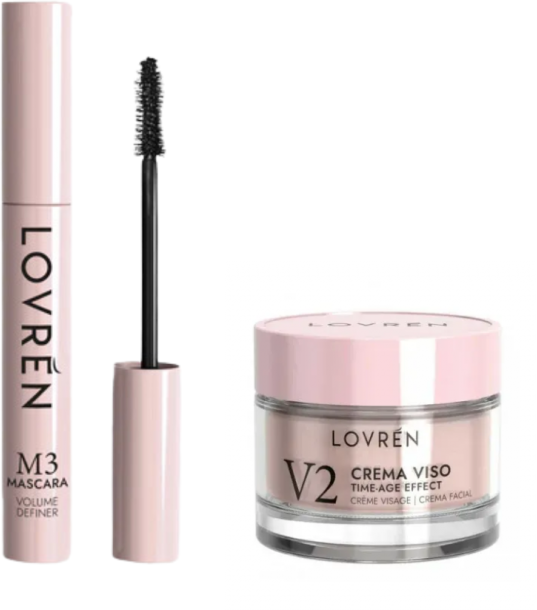 Lovren Mini-Size Box Pink M3 Mascara Mini + V2 Crema Viso Mini