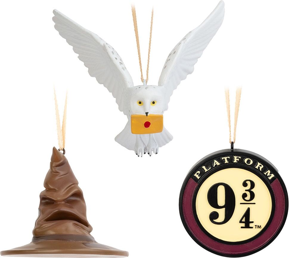 Harry Potter Set 3 Adorno Navidad Sombrero .