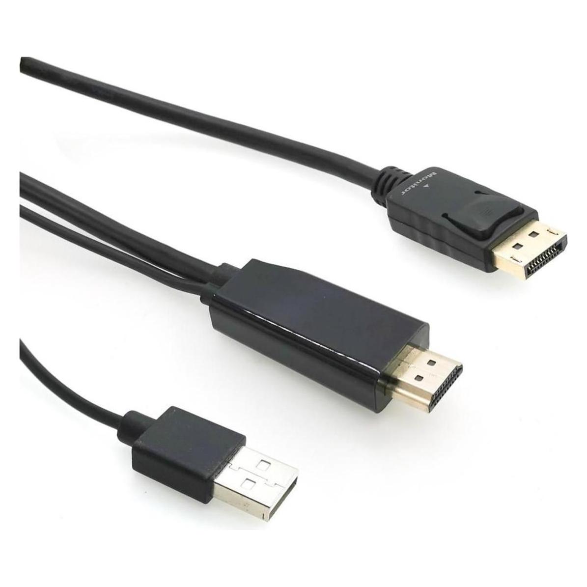 MicroConnect HDMI-DP-CON3 Videokabel-Adapter 3 m HDMI Typ A (Standard) DisplayPort Schwarz (DisplayPort) (HDMI-DP-CON3)