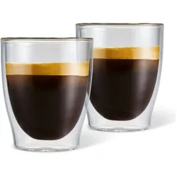Tchibo - 2 Doppelwandige Caffè Crema Gläser - transparent