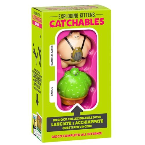Asmodee Exploding Kittens Catchables bordspel voor 2 tot 4 spelers vanaf 8 jaar
