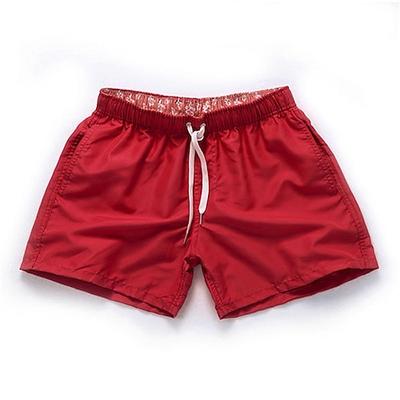Herren Boardshorts Badeshorts Badehose Schwimmshorts Bademode Elastische Taille Elastisches Kordelzugdesign Gerade geschnitten Einfarbig Schnelltrocknend Draussen Kurz Täglich Ausgehen Strand