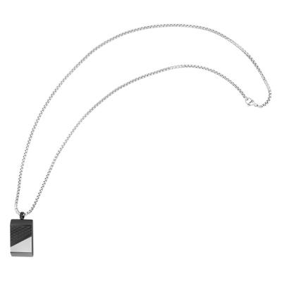 Kette ohne Anhänger ADELIA´S "Halskette mit Anhänger – aus Edelstahl", schwarz, Halsketten, Damen, 60cm, Edelstahl, Geschenkidee: zeitlos und vielseitig