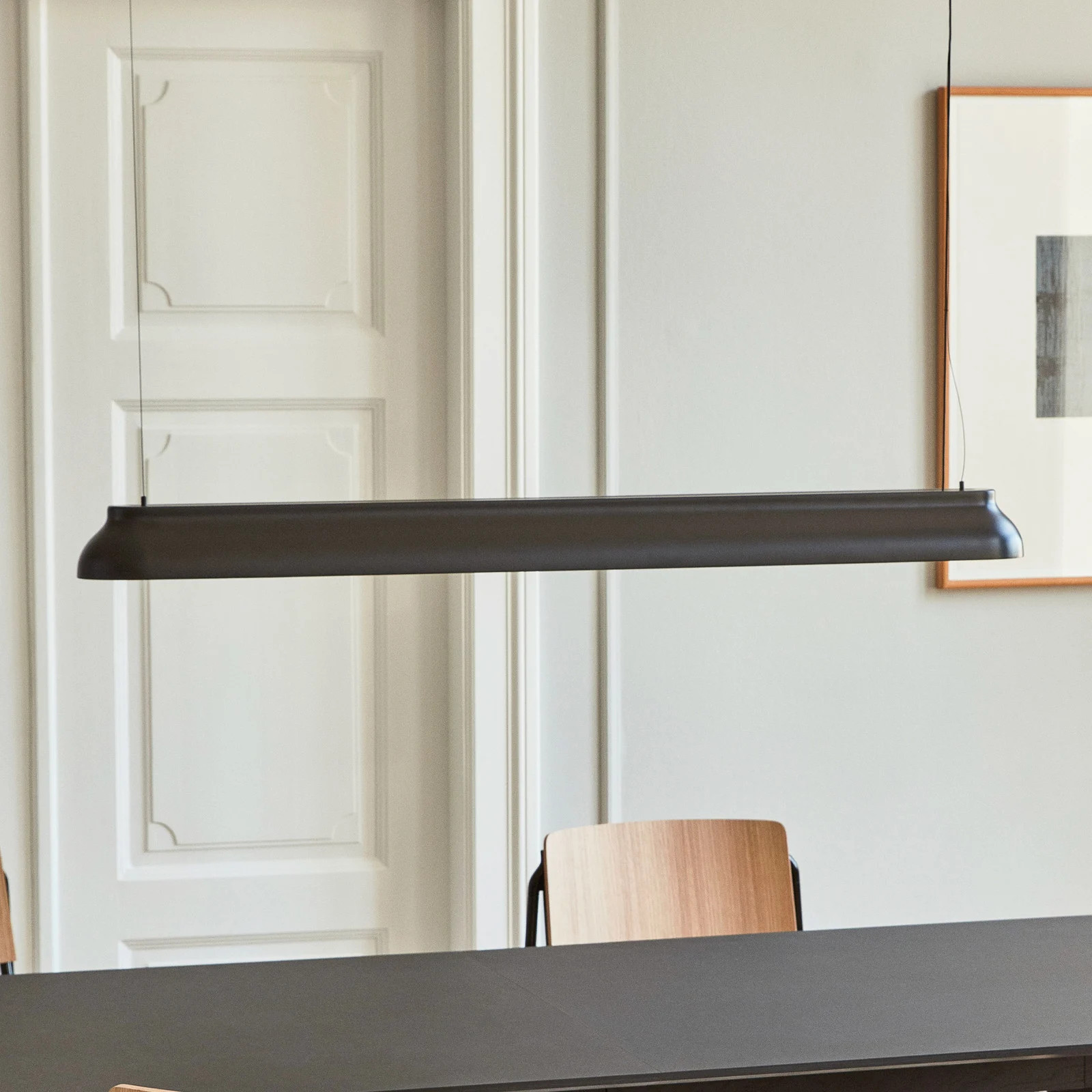 HAY PC Linear Hanglamp Soft Black - Designer hanglamp voor keuken, woonkamer of eetkamer