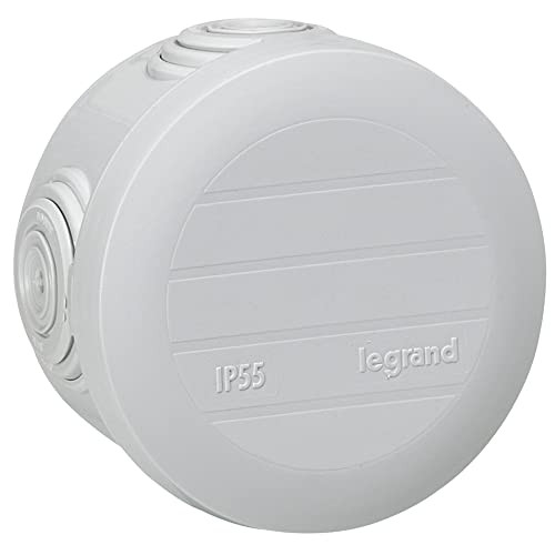 Legrand leg94513 verdeeldoos met kliksluiting, grijs, diameter: 60 mm, hoogte: 40 mm