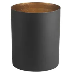 Chennai Windlicht XL schwarz/gold