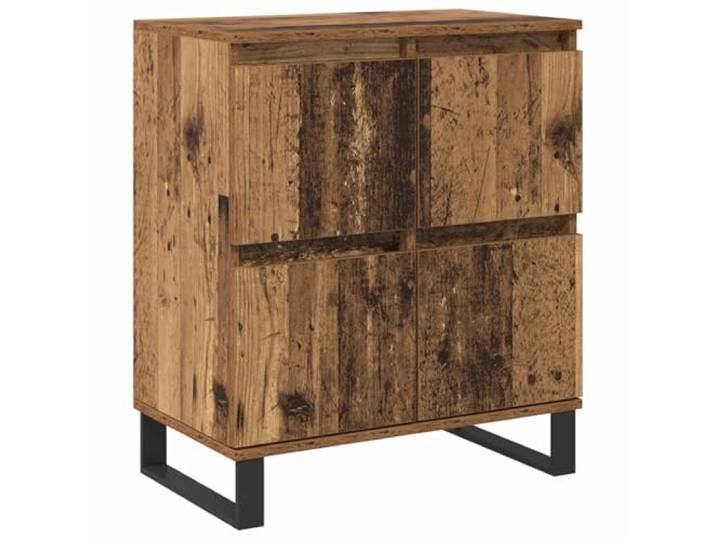 Sideboard Altholz 60 x 35 x 70 cm Holzwerkstoff Rechteckige Form, Stauraum für Geschirr, Bücher, Dekoartikel, Montageanleitung, Innenbereich