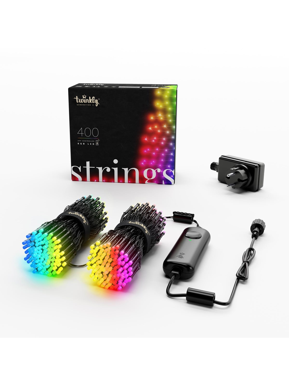 Twinkly Strings (Gen II) 400 RGB-Lichterkette, 32 m, 16 Millionen Farben