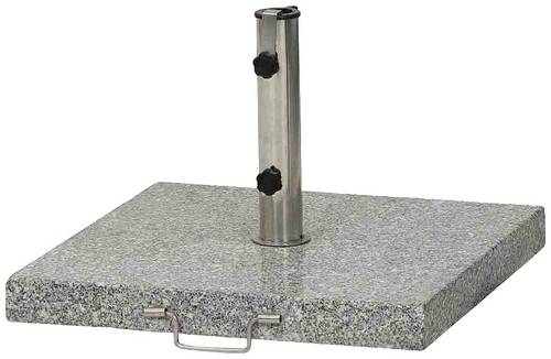 Siena Garden 507052 Granitständer Eckig 45kg, (LxBxH) 54x54x5.5cm