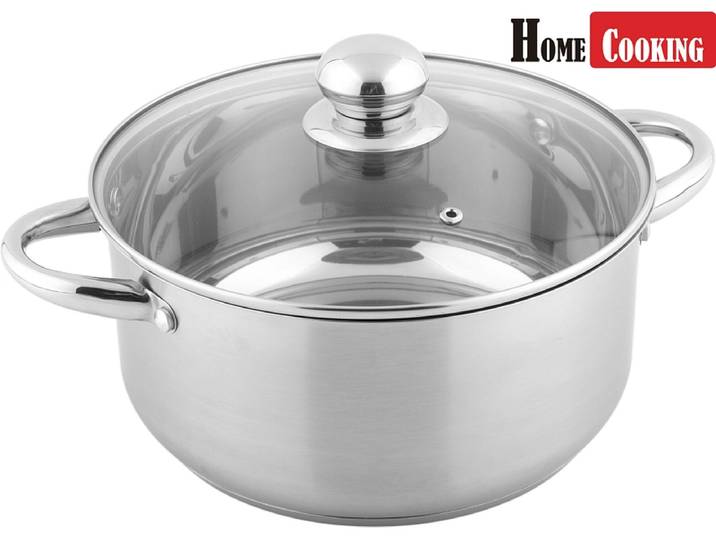 HOME COOKING Kochtopf JOSIE stahl rostfrei silber