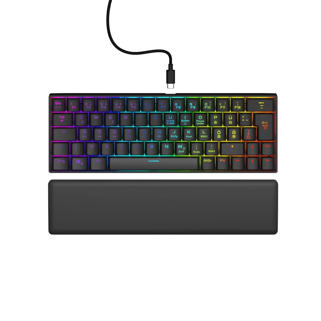 Hama uRage Exodus 760 RGB-LED Gaming Tastatur QWERTZ USB (Schwarz) 00217828