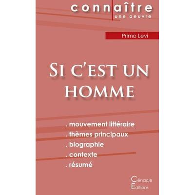 Fiche de lecture Si c'est un homme de Primo Levi (Analyse littéraire de référence et résumé complet), Taschenbuch von Primo Levi, Les éditions du