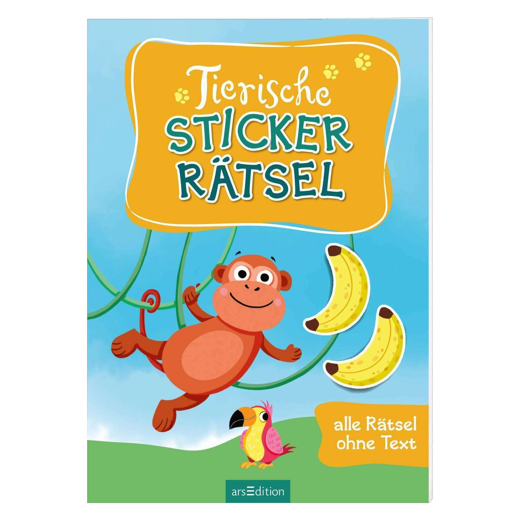 Ars Edition Tierische Sticker-Rätsel (42699956)
