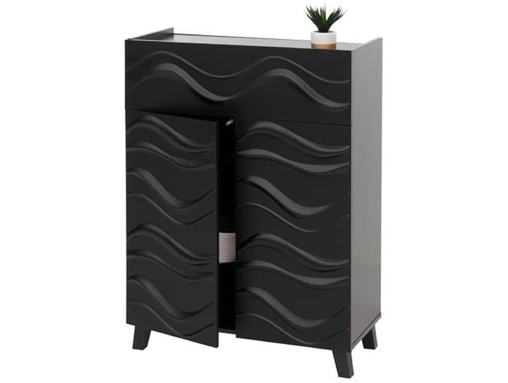 Mendler Kommode HWC-N86 107x76x36cm - schwarz