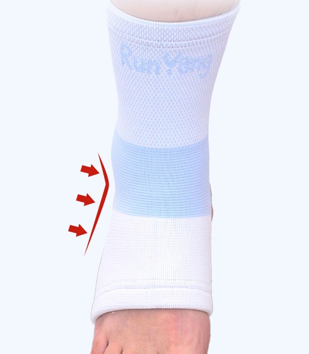 INF 2er-Pack Knöchelstulpen für Sport – Atmungsaktive Kompressionsstütze für Laufen & Fitness S Cyan