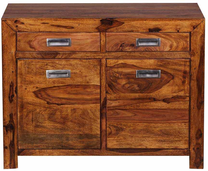 Pharao24.de Flur Kommode aus Sheesham Massivholz 90 cm breit