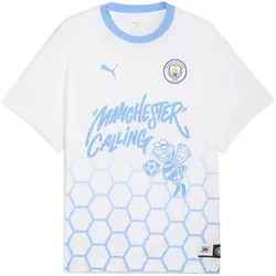 Puma, Herren, Sportshirt, CWC Hoops x Man City Tee I (M), Weiss, M