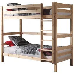 ETAGENBETT Karolina 210x182x105 aus Massivholz in natur