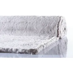 Schöner Wohnen Kollektion Kunstfell-Teppich Tender Design 180 Farbe 004 silber 80 x 150 cm