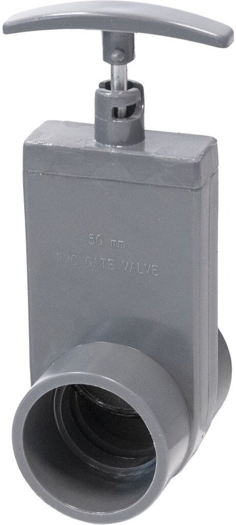 50 mm Osaga Saracinesca Valvola a Ghigliottina Scorrimento in PVC ad Incollare per Acquacultura Impianti di Filtraggio Laghetti Piscine Stagni Tubi