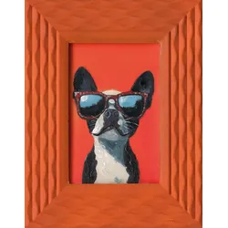 Gemälde COOL BULLY (BH 18x23 cm) - rot - BH 18x23 cm