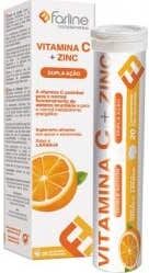 Farline Duplo Vitamina C + Zinc 2 X20 comp