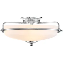 Elstead Lighting Griffin 3-flammige Deckenleuchte in poliertem Chrom