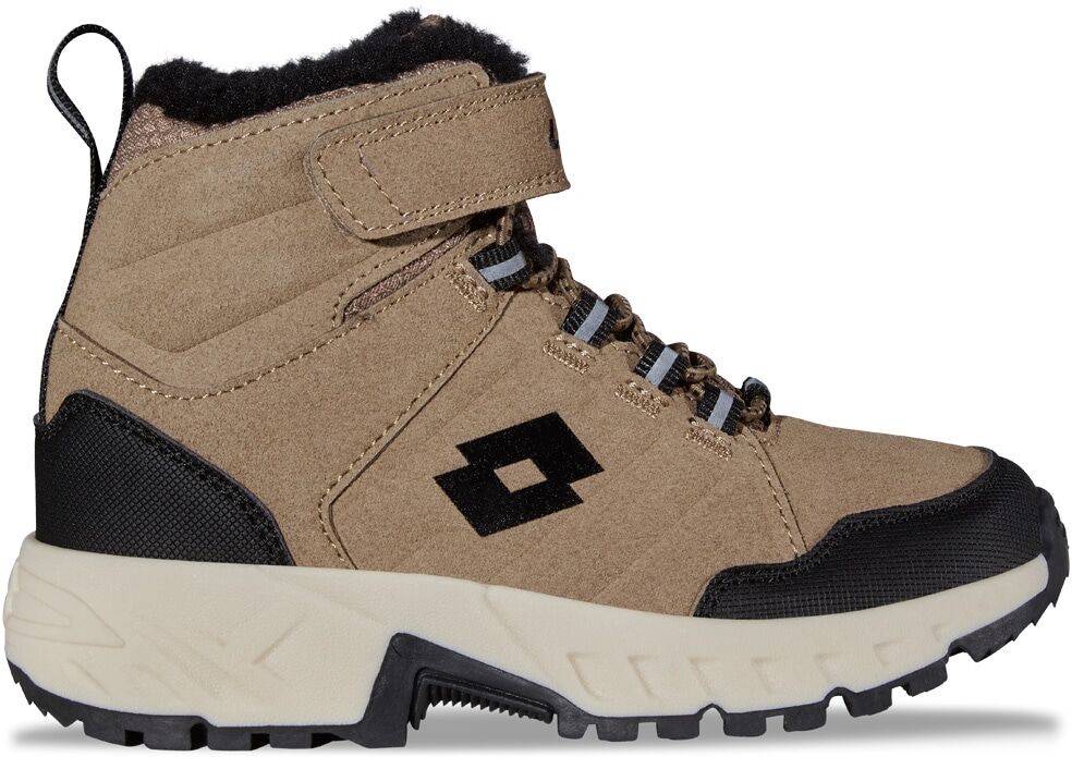 Outdoorwinterstiefel LOTTO, Kinder, Gr. 39, schwarz (braun, schwarz), Kunstfaser, Synthetik, mehrfarbig, Schuhe Outdoorwinterstiefel, - wasser- & windabweisend und dennoch atmungsaktiv