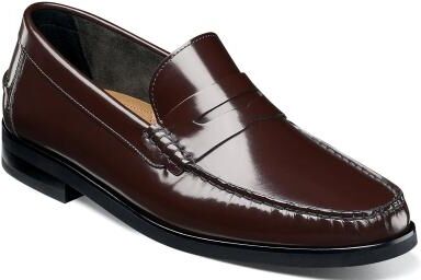 Florsheim Berkley Flex Penny Loafer - Mens 9.5 Burgundy Slip On N