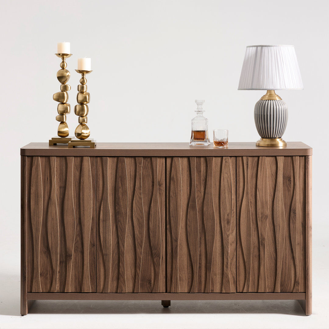 Metro 152cm Sideboard Walnut 86cm H X 152cm W X 39cm D