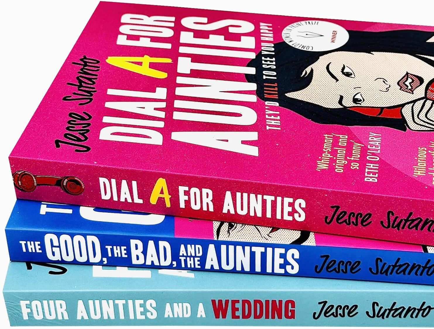 HQ Aunties Series 3 Books Collection Set By Jesse Sutanto (Mystery Books)