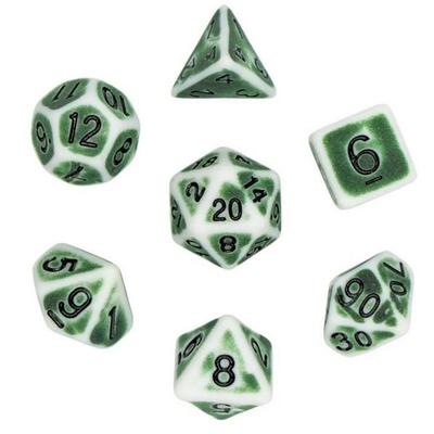 Pegasus DIC18002 - Würfelset Ancient: Flintstone Green(7)
