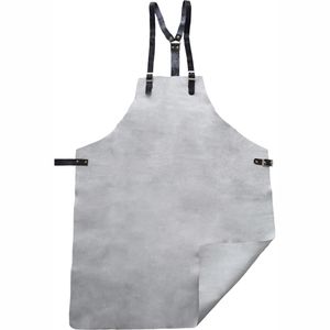 NITRAS Schweißerschürze 2100, Echt Leder, grau, Länge 100cm