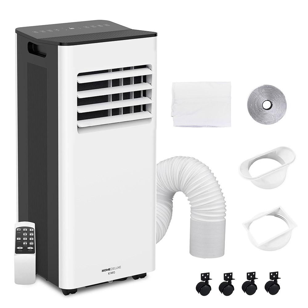 HOME DELUXE Mobile Klimaanlage KIMO - 9000 BTU | mobile Klimaanlage, mobiles Klimagerät, Fensterabdichtung, Abluftschlauch
