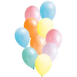 Luftballons "Pastell", 33 cm Ø, 10 Stück