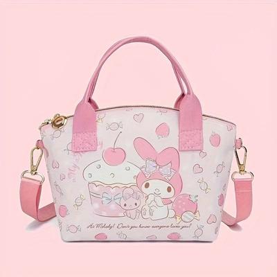 Lightweight Sanrio Cute Handbag Large Capacity Crossbody Shopping Bag melody