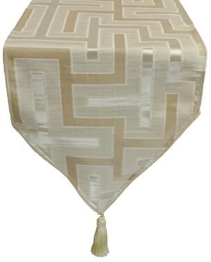 Austin Horn En' Vogue Maze Beige Luxury Table Runner