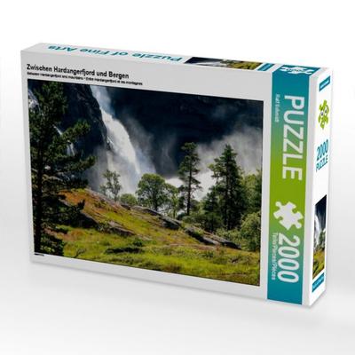 CALVENDO Puzzle Zwischen Hardangerfjord und Bergen | 2000 Teile Lege-Größe 90x67cm Foto-Puzzle für glückliche Stunden