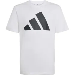 adidas Train Essentials Big Logo Trainingsshirt Kinder KB6806 - white/black 128