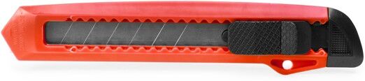 Cutter personnalisable à corps en ABS et capuchon amovible Lock rouge TAILLE UNIQUE ADULTE