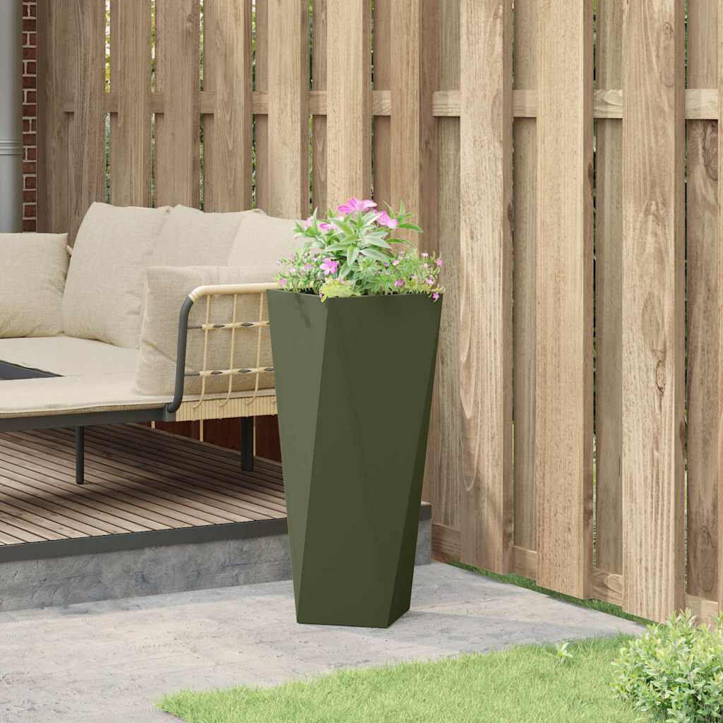 17 Stories Planter Box Olive Green 75cm H x 30cm W x 30cm D