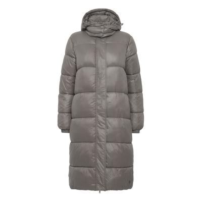Schneejacke OXMO "Steppmantel OXAbby", Damen, Gr. 36, grau (pewter), Obermaterial: 100% Nylon NY., Mäntel Schneejacke