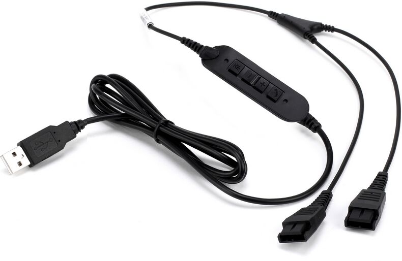 Cleyver Jabra Cordon Y USB-QD   Accessoires Câble Y de connexion QD - USB