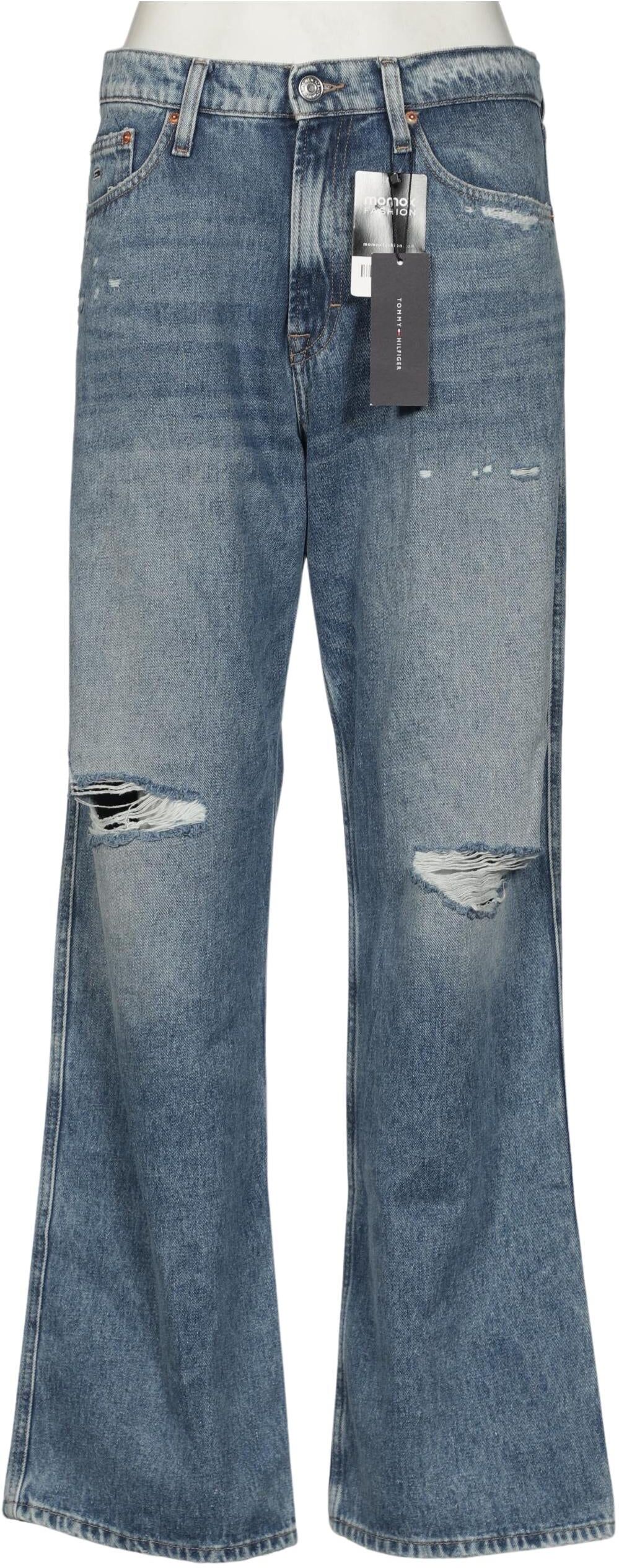 Tommy Jeans Damen Jeans, Blau, Gr. W30, Hanf / Baumwolle - Second Hand
